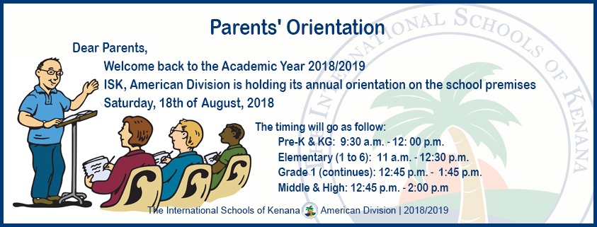 isk-parents' orientation-2018-2019
