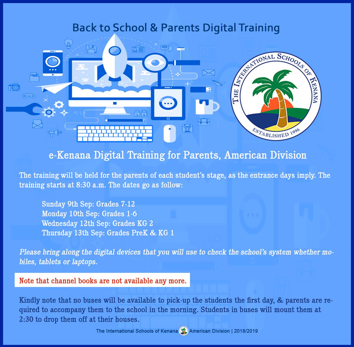 International Schools of kenana | American division - Parents Digital Training