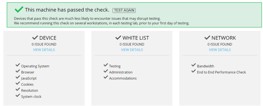 NWEA Workstation Diagnostic