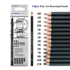 Pencils ( H, 2H, 2B,3B,5B,8B)