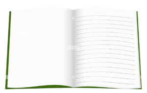 Big copybook ( a lined and empty page)