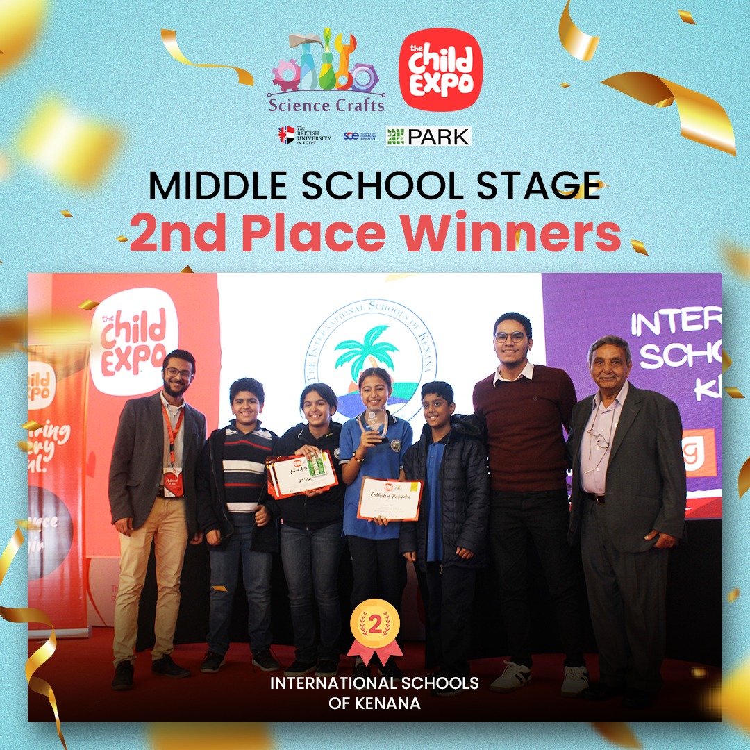 A tribute by the Science Crafts about the accomplishment of the Middle School Stage team in the Child Expo 2023. The International Schools of Kenana, American Division achieved another victory at the Science Fair and won 2nd Place.