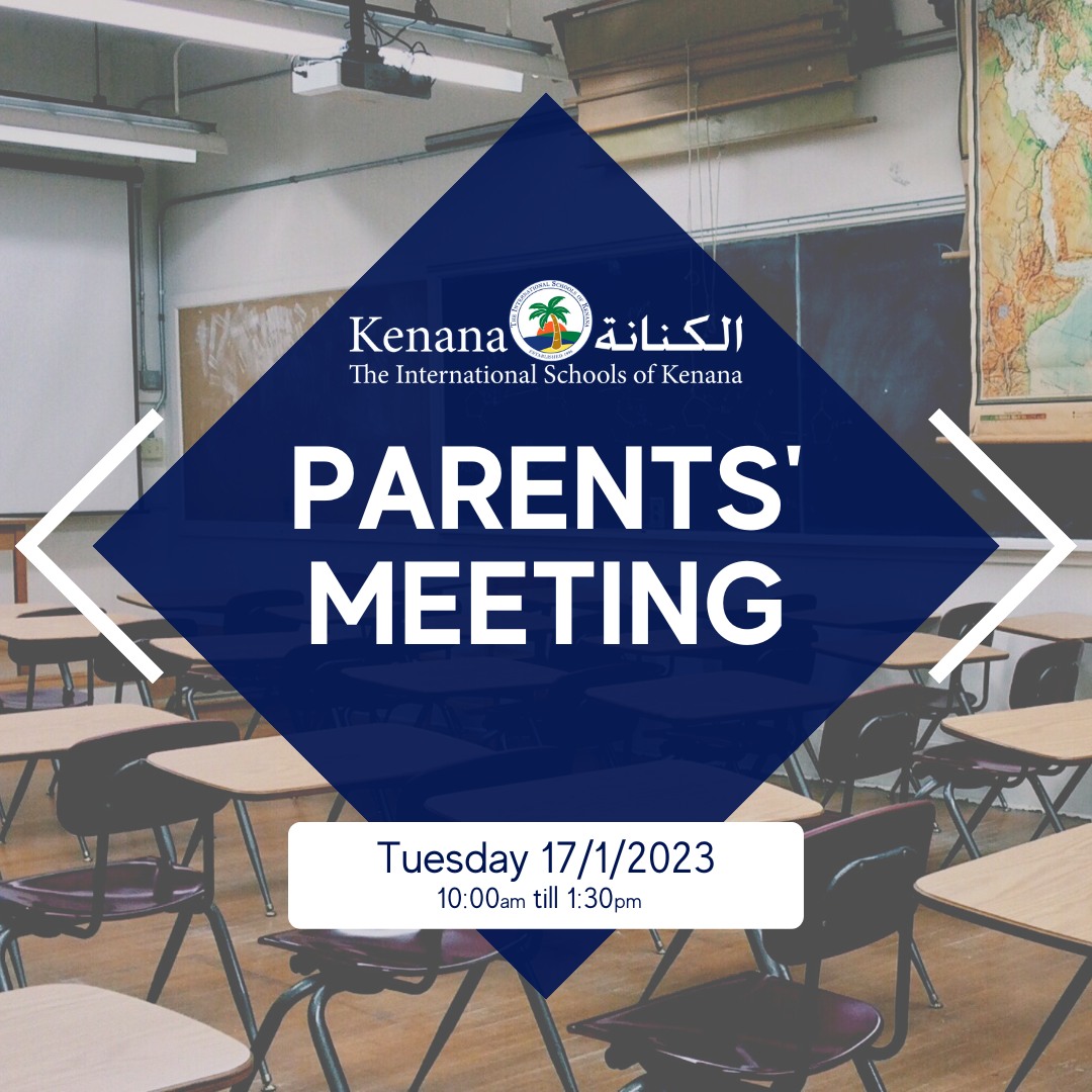 I.S.K American Division | Parents' Meeting Announcement Trimester 1 | 2022-2023