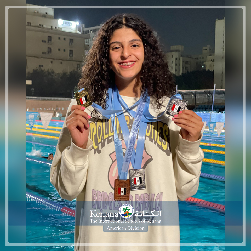 Congratulations Lara Ahmed Elwan for achieving 1st place & 2nd place and receiving gold and silver medals in National Swimming Championship.. 1st place, 50fly and 2nd place, 100fly.